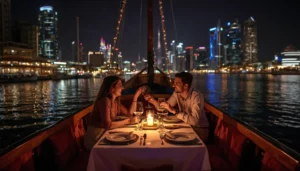 Dhow Cruise Dinner for couples — Dubai Creek or Marina - capture desert